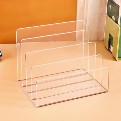 China Viable for Office School File Sorter Acrylic File Manager Vertical File Cabinet Desk Stand for sale