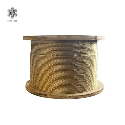 China Hot dipped structural steel wire rope conveyor belt rope brass coated zinc coated wsc 6x19 steel wire rope for conveyor belt for sale