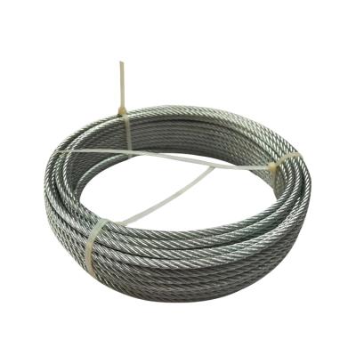 China Construction Wholesale 6*19 Coated Stainless Steel Wire Rope High Quality Stainless Steel Wire Rope for sale