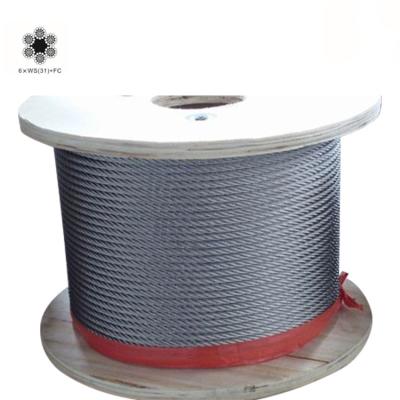 China Construction 6*WS(31) FC general purpose stainless steel wire rope highthen wire rope for general industry for sale