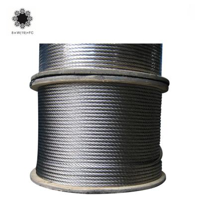 China Construction Wire Rope 8*W (19) FC Stainless Steel Strong General Industrial Wire Rope Wire Rope for sale