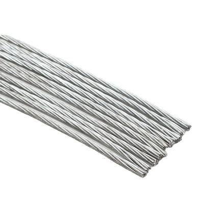 China Construction Safety Cable Joint Use Zinc Coated Cable Stranded Steel Wire Rope Cable For Sale 1*7 for sale