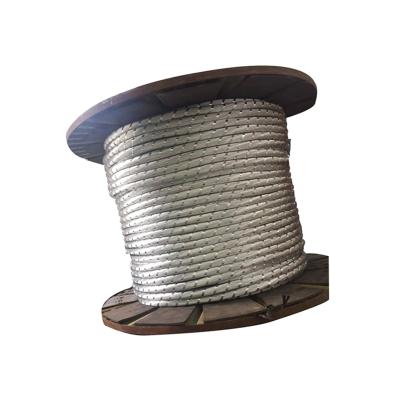 China Construction high grade 3-component copper core steel. elect. wire armored galvanized steel cable for sale