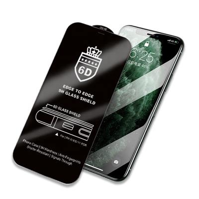 China Big Radian Anti-scratch 6D Tempered Glass Screen Top Clear Protector For iPhone 12 pro max/12 pro/mini for sale