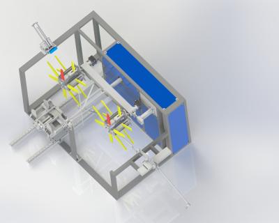 Cina Macchina di avvolgimento di tubi di plastica a doppia bobina completamente automatica per micro spray tape in vendita