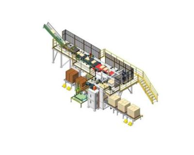 China Linha elétrica de embalagem e paletização Máquina de paletização e despaletização automatizada à venda