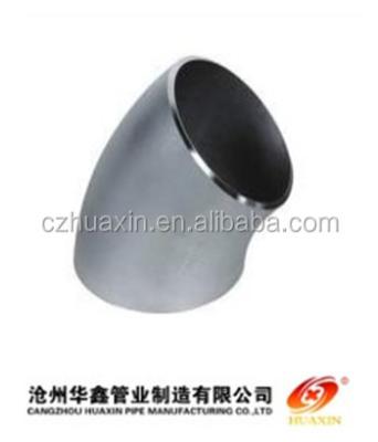 China Carbon  45 degree ANSI stainless/carbon steel pipe fittings/elbow/tee/reducer weight for sale