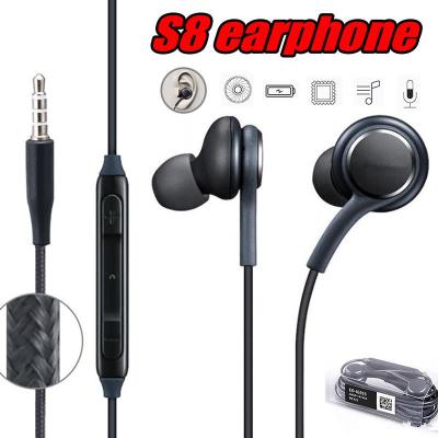 China In-Ear S8 PLUS Handsfree Earphone 3.5mm Ear Headset Music Sports Earphone With MIC For iPhone Xiaomi Huawei Samsung for sale