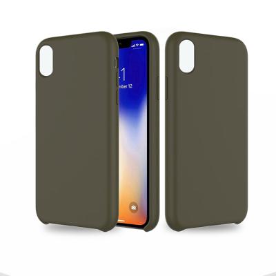 China Slim Good Quality Liquid Silicone Phone Case Cover For iPhone 11 pro X Xr Xs 8 7 6 Max Plus Mobile Phone Accessories for sale