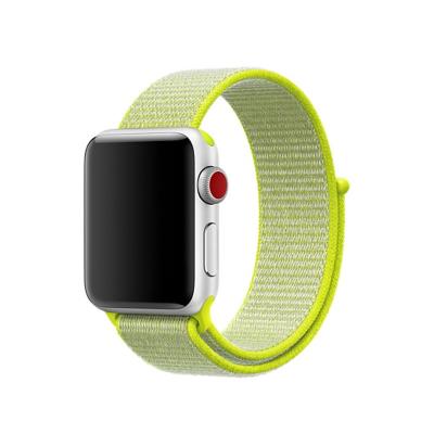 China For Apple Watch Band 42mm 40mm 42mm 44mm Adjustable Breathable Buckle Closure 38mm Nylon Soft 38mm Sports Strap for sale