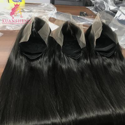 China Cheap full lace wig 150% 180% 250% lace front wigs silky straight wave hair virgin hai 100% density lace front indian hair wigs for sale