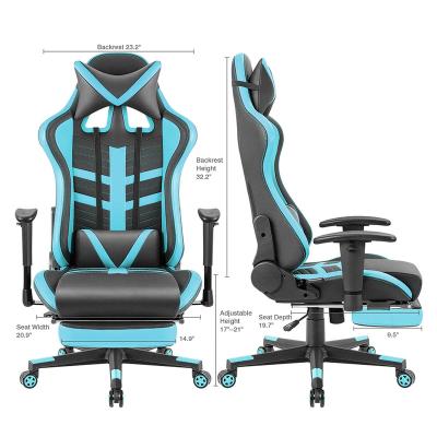 China Silla Gamer High Quality Ergonomic Luxury Swivel Ergonomic Luxury Swivel Cheap Leather Racing PC Computer Office Chair Gaming Home Chair for sale