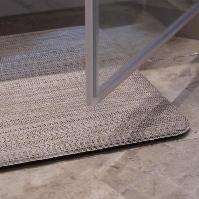 China Comfort Kitchen Mats Fireproof PVC Woven Mats Waterproof Wholesale Non-slip Mats for sale