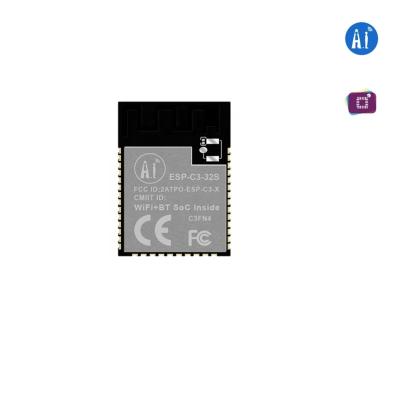 China ESP32-C3FN4 Smart IoT Chip WiFi Blue Tooth 5.0 Module Serial To Flash Wireless 4MB ESP-C3-32S Transparent WiFi Transmission for sale