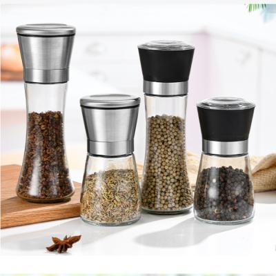 China Steamable Adjustable Glass Spice Jars- Set of 6 Seasoning Shaker Rub Container Tins with 6 Pouring Sizes and Glass spice jar for sale