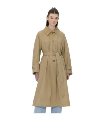 China Anti-wrinkle designer ODM long anorak fashionable trench coat women for sale