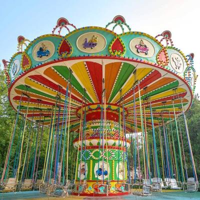 China Theme Park Kids And Adults 36 Seats Flying Chair Rides Rotating Flying Chair Factory Price for sale