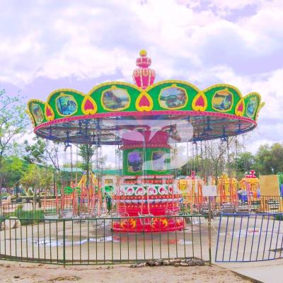 China Theme Park Playground Swing Flying Chair Rides 24 Seats Flying Chair For Sale for sale