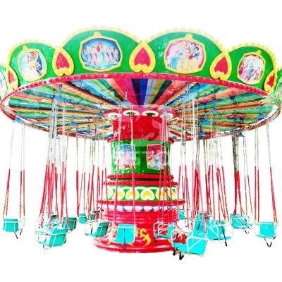 China Amusement Amusement Park Rides Amusement Equipment Beston 24 Rotating Seats Flying Chair Rides for sale