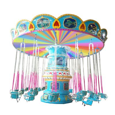 China Fun Fair Playground 36 Seat Flying Chair Ride Amusement High Quality Product for sale