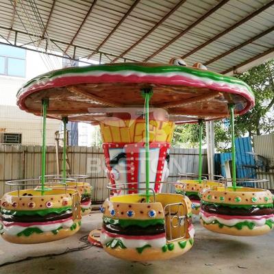 China Theme Parks Amusement Equipment Hamburger Style Chair Flying Chair Park Products for sale