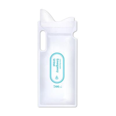 China Universal 4 Bags in 1 Travel 700ml Universal Portable Disposable Car Emergency Urine Bag Unisex for sale