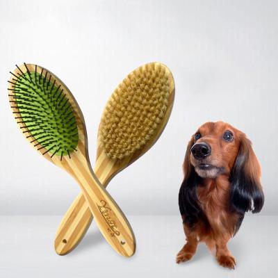 China Sustainable Wholesale Double Sided Dog Hair Removal Grooming Comb for sale