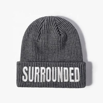 China JOINT wholesale fashion custom logo temperament slapped embroidery beanies women's winter unisex hat for sale