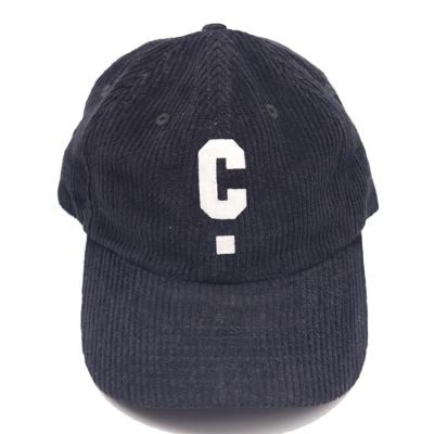 China OEM COMMON High Quality Corduroy 6 Panel Baseball Cap Custom Logo Embroidery Unstructured Dad Hats for sale