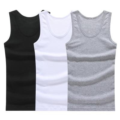 China White Anti-Shrink Cotton Hot Sale Muscle Vest Sleeveless 100% T-shirt Men Fail Top for sale