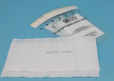 China Exempt Specimen Packaging 95 Kpa Pressure Bags With An Absorbent Pocket Sleeve Inside for sale