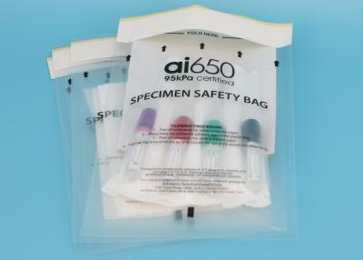 China Lab Specimen Transport	95 KPa Pressure Bags Biodegradable 95kPa Biohazard Bag for sale