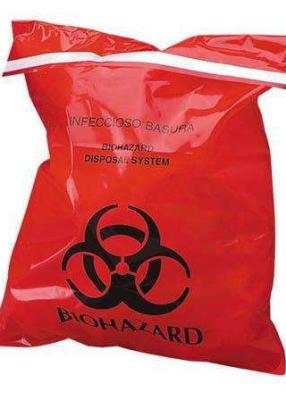 China Large Autoclavable Biohazard Plastic Bag Heat Seal  15 - 100 Micron Thickness for sale