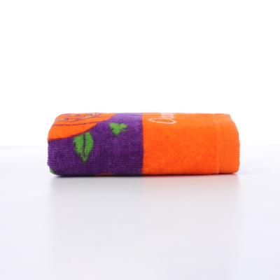 China QUICK DRY Reactive Printing Small Face Towel Printed Mini Face Towel Custom Kid Towel for sale