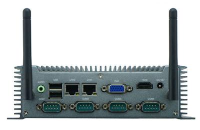 China IP65 Fanless Embedded BOX PC Dual Core High End Supports SSD / WIFI for sale