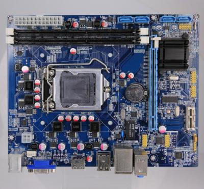 중국 LGA1156 소켓 어미판 Mico ATX h55 Celeron 펜티엄 중핵 2 2중창 판매용