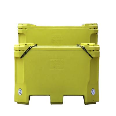 China Waterproof Custom 450 L Insulated Fish Bins Rotomolded Plastic Insulated Container for sale