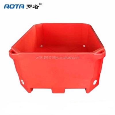 China 450L Rotomolding Food Storage Insulated Pallet Container / Fish Tubs for sale