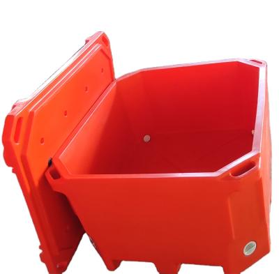 China 300L 50mm Waterproof Polyurethane Polyfoam Thermal Insulated Ice Transport Container for sale