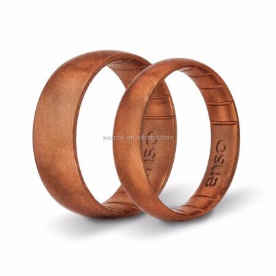 China Custom Silicone Unique Silicone Wedding Ring Silicone Rubber Band for sale