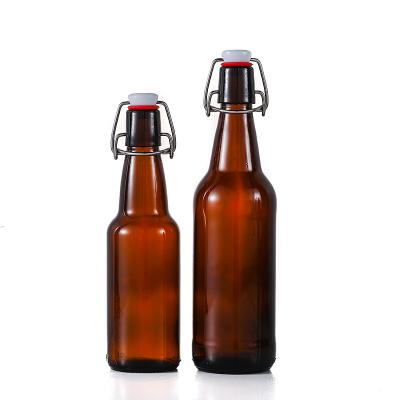 China High End Beverage Tech Manufacturing Beer Bottle 500 Ml 330ml Amber Glass Beverage Bottle for sale