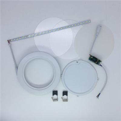 China 12w hotel skd round led panel light spare parts China manufacturer in Zhongshan factory for sale