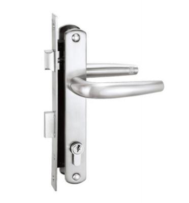 China 25mm Backset Entry Door Cylinder Handleset With Lever for sale