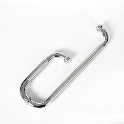 China Polishing Glass Shower Door Handles , Bathroom Glass Door Handle ISO9001 OEM for sale