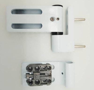 China White Upvc Door Hinges , Composite Door Adjustable Hinges Power Coated for sale