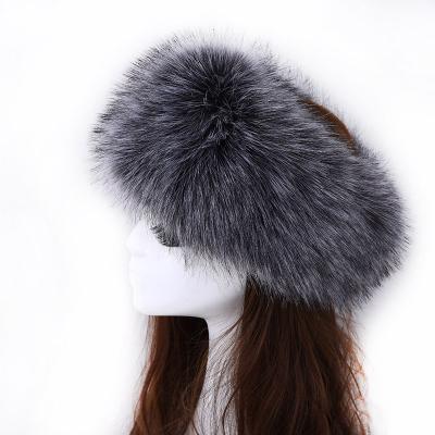 China JOINT Mongolian Style Luxury Women's Headwear Imitation Fox Fur Keep Warm Winter Hats for sale