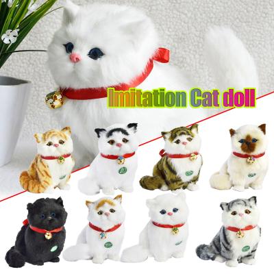 China New Funny Funny Toy Cute Simulation Animal Cat Kids Plush Toys Kids Gifts Interactive Cat Toy for sale