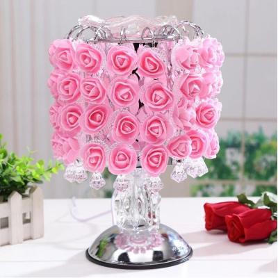 China Art Decor Fragrance Lamp Tree Light Rose Flower Table Lamp Home Decoration Lights with LED for Party Home Wedding with EU Plug for sale