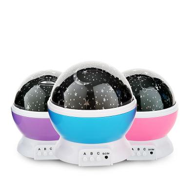 China Modern Starlight Projection Night Light 360 Degree Rotation Star Audio Remote Control Spherical Projector for sale