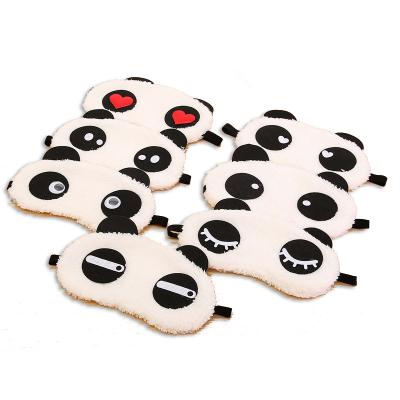 China soft & Wholesale Comfortable Plush Cute Anime Panda Sleeping Eye Mask With Different Mood for sale